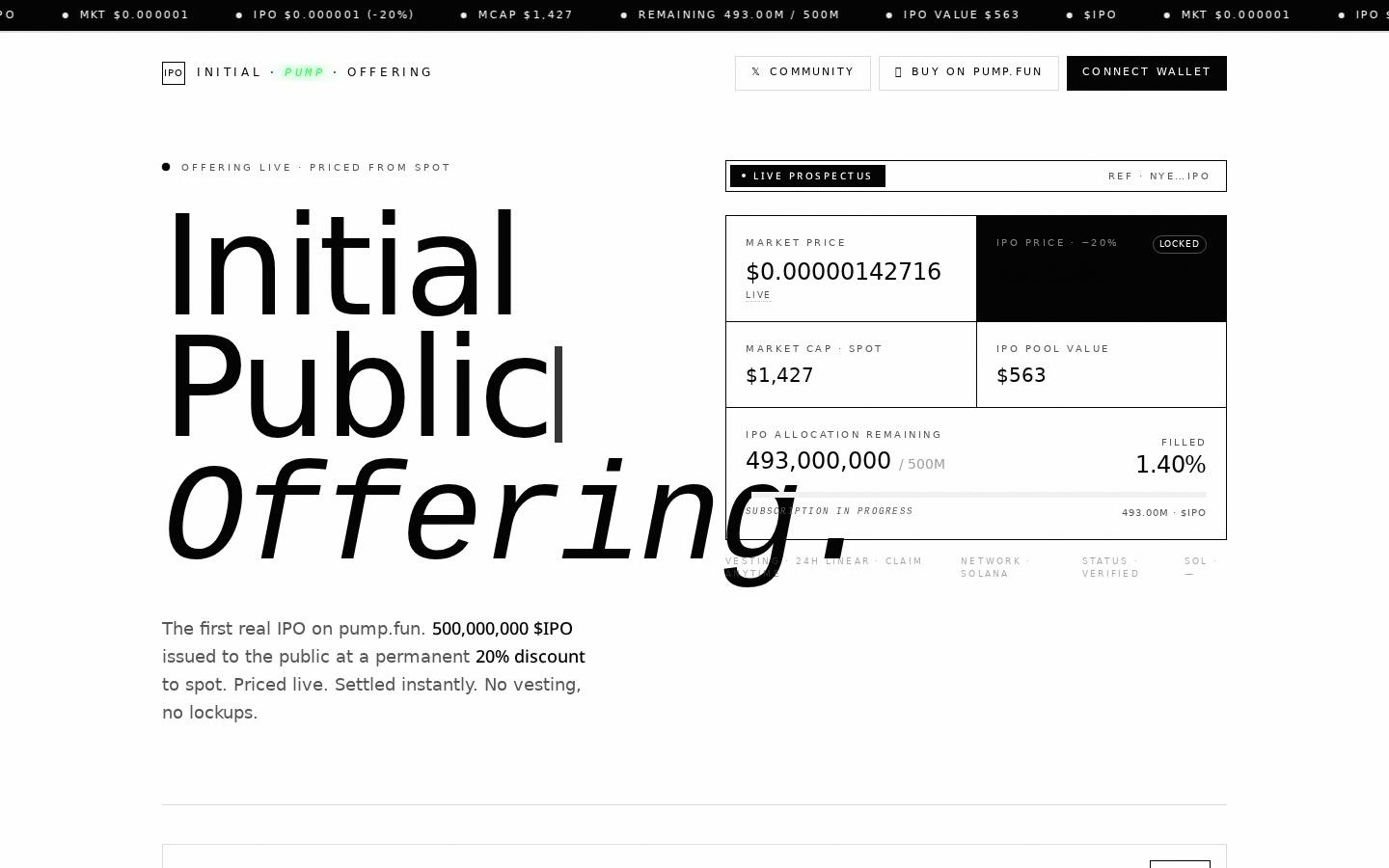Pumpfun IPO